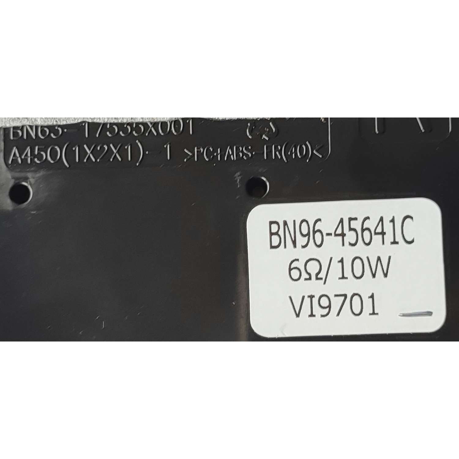 KIT DE BOCINAS PARA TV SAMSUNG / NUMERO DE PARTE BN96-45641C / BN63-17535X001 / BN9645641C / 6Ω 10W / MODELO QN65Q90RAFXZA FA02	 - Imagen 2